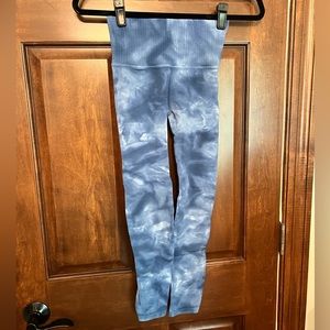 Free People Blue Tie Dye Leggings